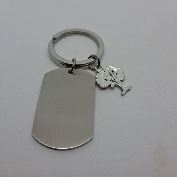 Brother Or Sister Family Tree Keychain Gift Keyring Metal dogtag - Picture 4 of 6